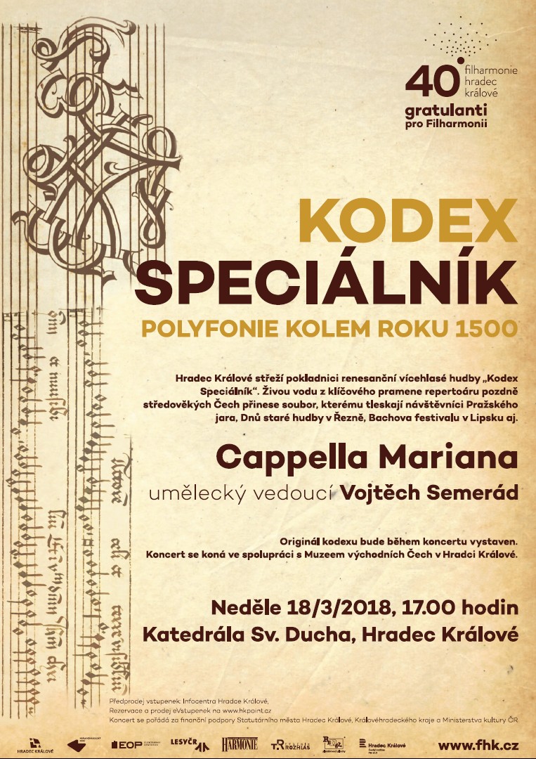 Slyšte a vizte Kodex Speciálník v katedrále